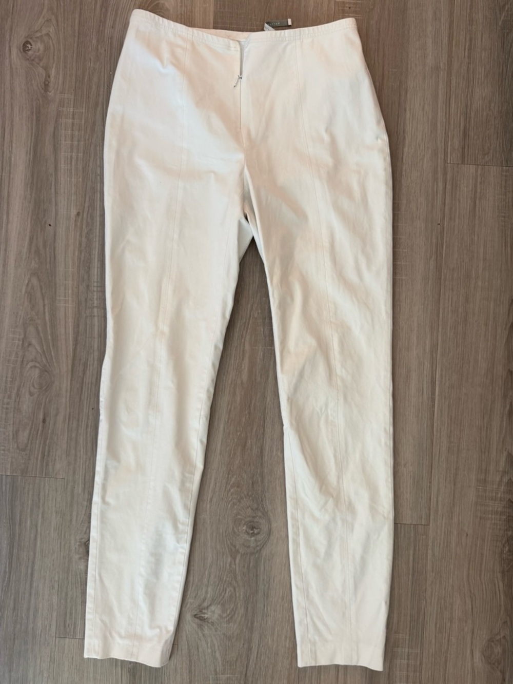 RAFFAELLO ROSSI Cream High-Waist Skinny Pants